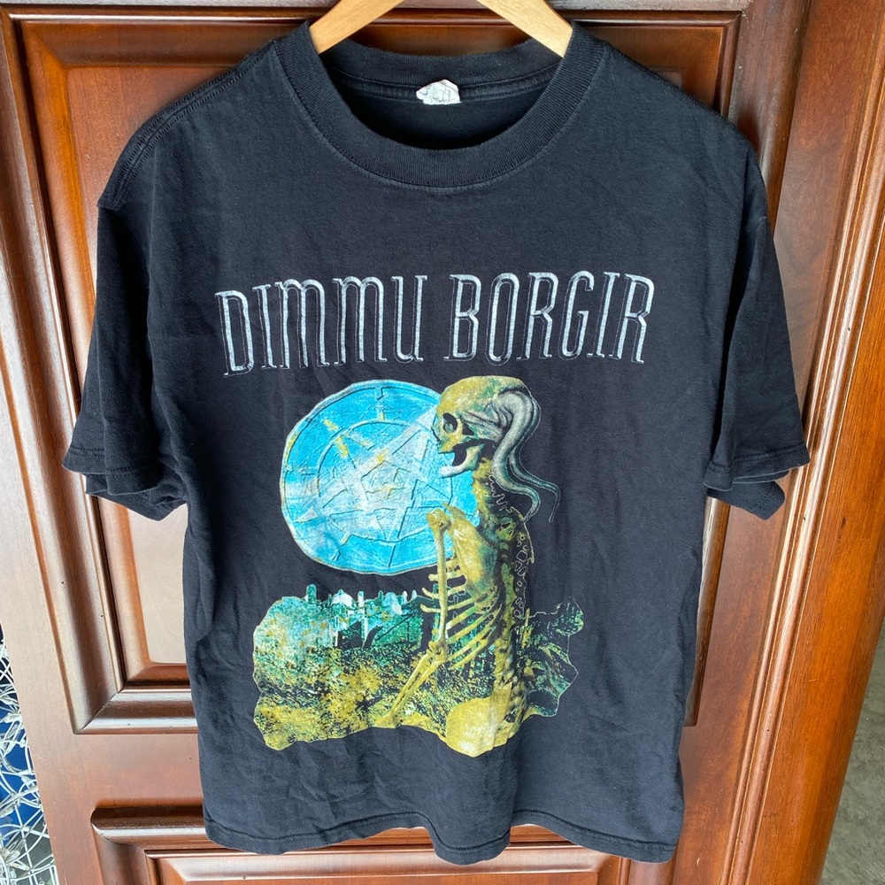 Dimmu Borgir Black Metal Tour Merch Double Sided Graphic Band Tee